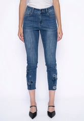 PICADILLY Embroidered Ankle-Length Jeans - Style G6974
